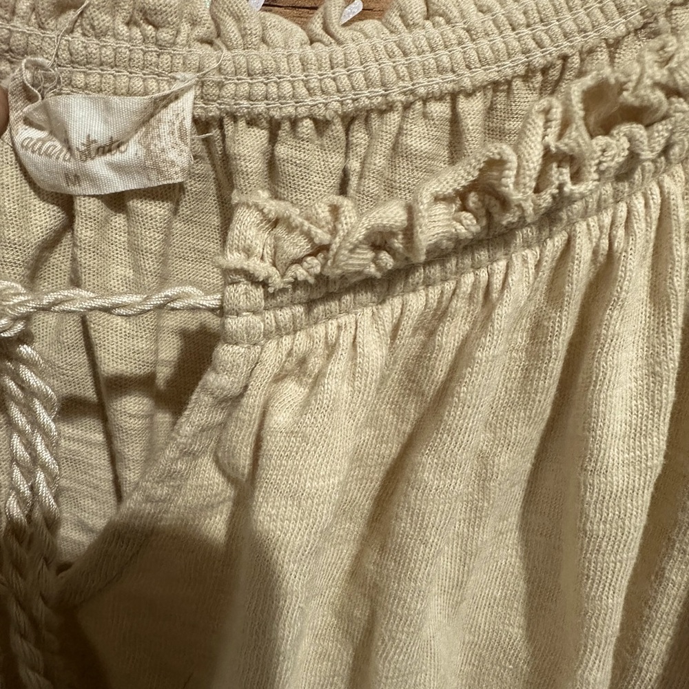 Alter stated Beige Ruffled Hem Top - Picture 6 of 6